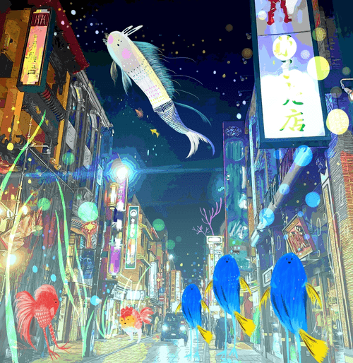 Undersea dance-Yokohama Chinatown-＜海底のダンス-横浜中華街-＞