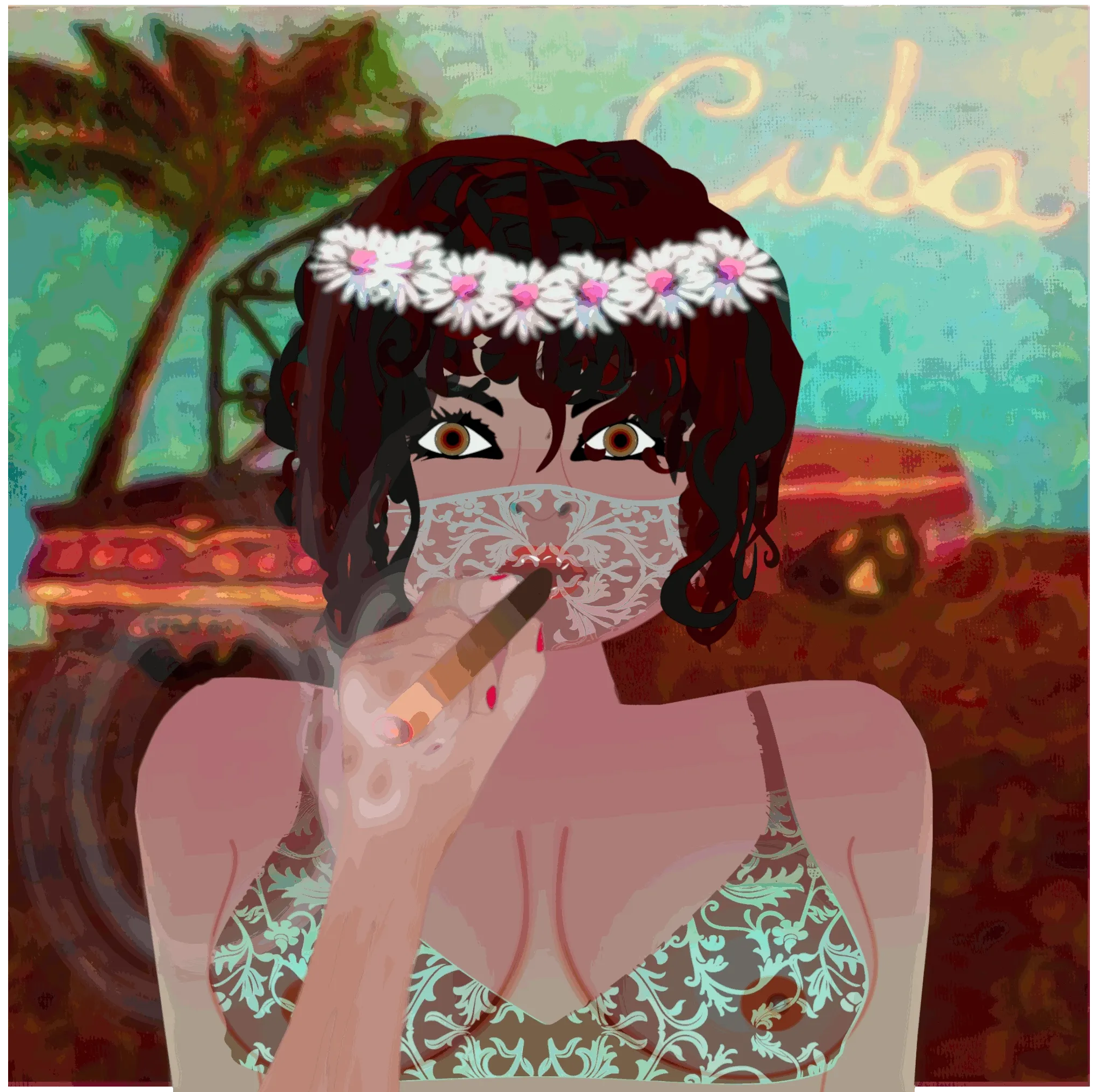 Sexy Mask Cuban Girl #2