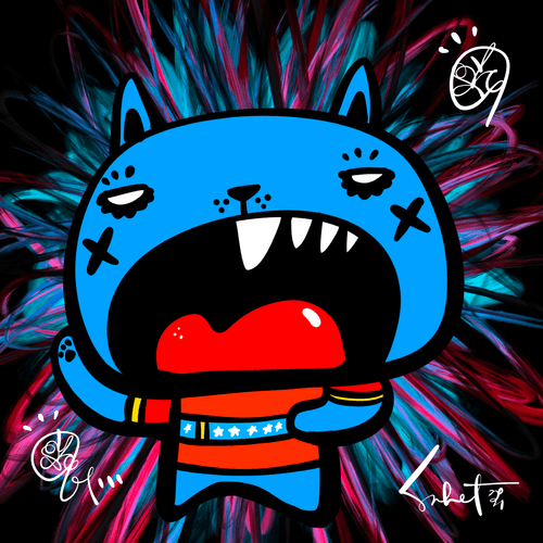 Ugly Kitties by Sabet #176 (Fireworks Edition July 4, 2021)