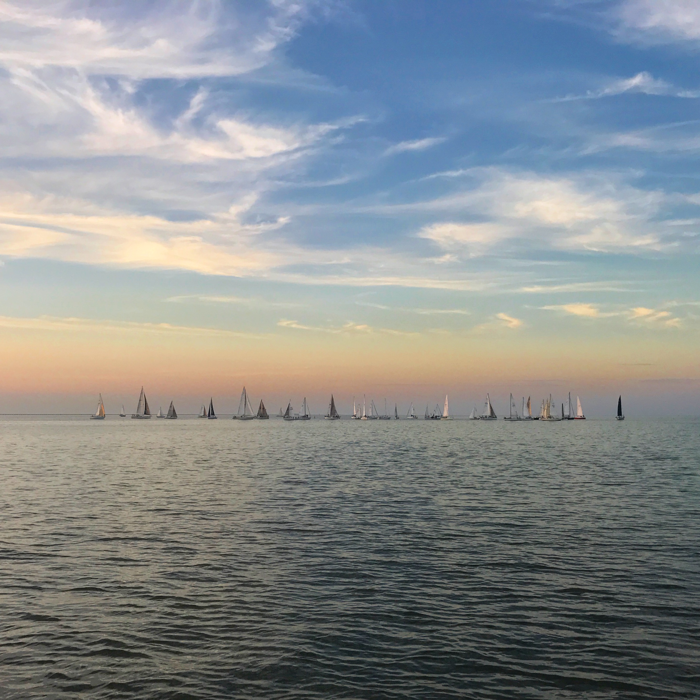 lakefront sailing sunset perfection