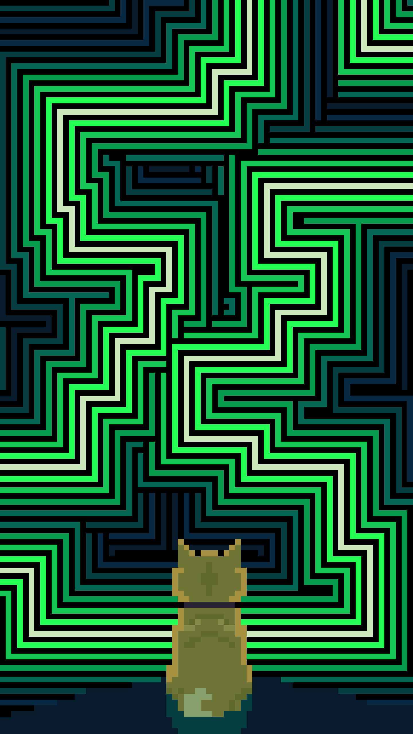 Dreaming Doge #6: 緑の迷路の夢 (Dream of the Green Maze)
