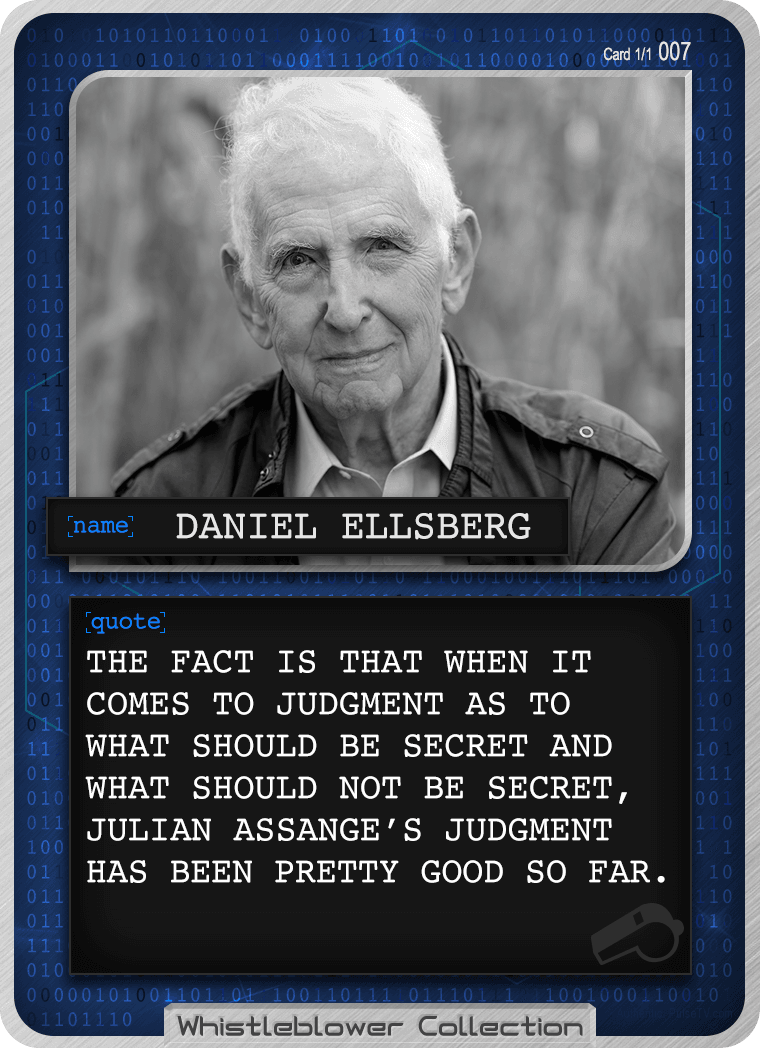 Whistleblower Collection Card: Daniel Ellsberg 007 1/1