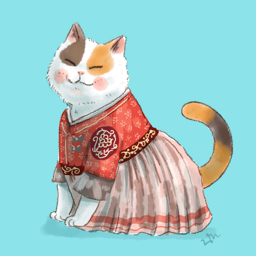 Hanbok Cat