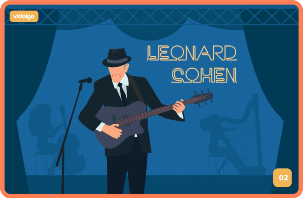 Leonard Cohen Music Card