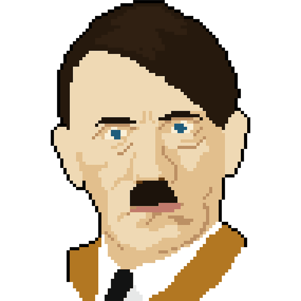 Free: Hitler Pixel Art Maker Clipart , Png Download - Nazi Sans  