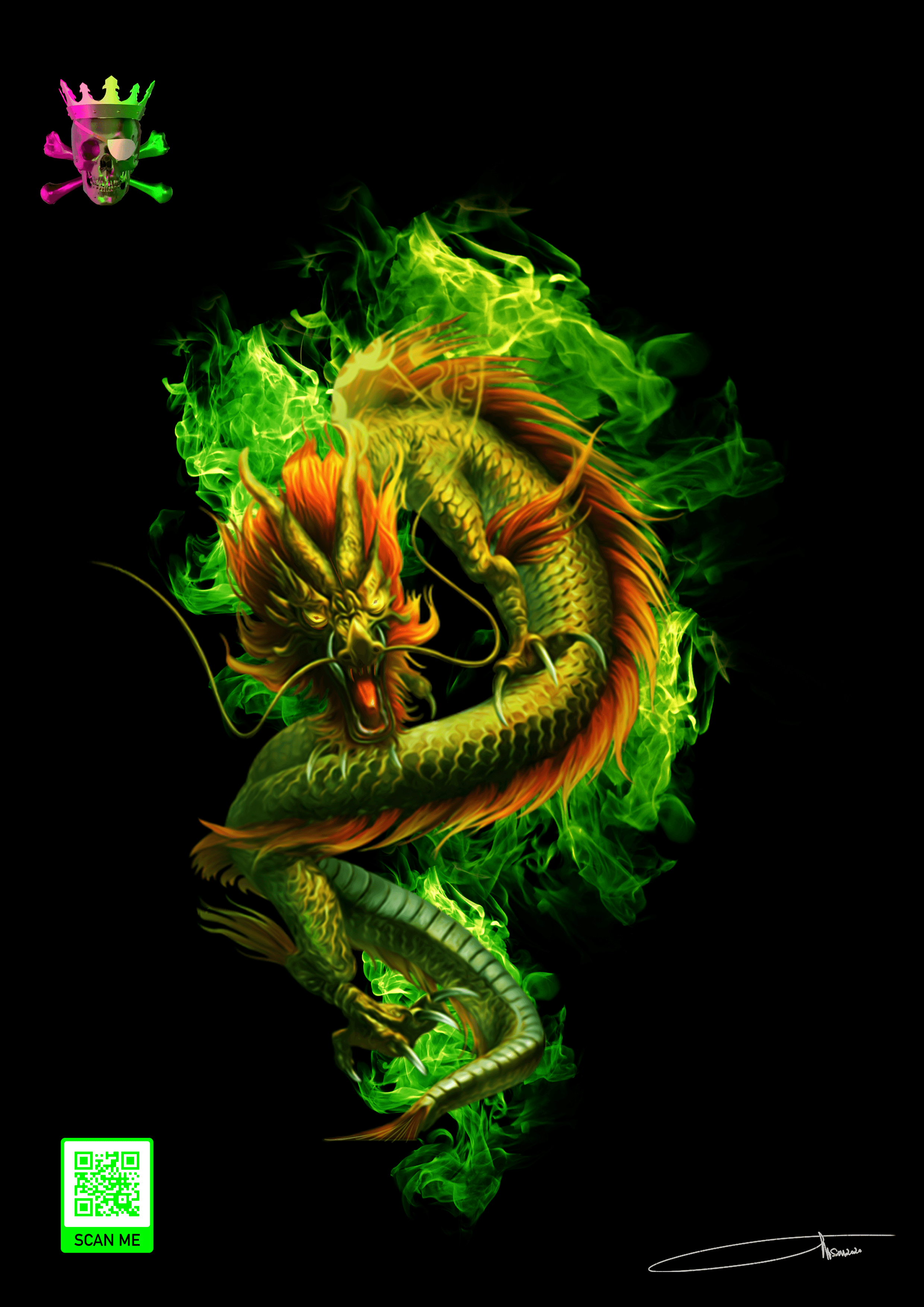 Legendary Spirit SHENLONG - The green fire.