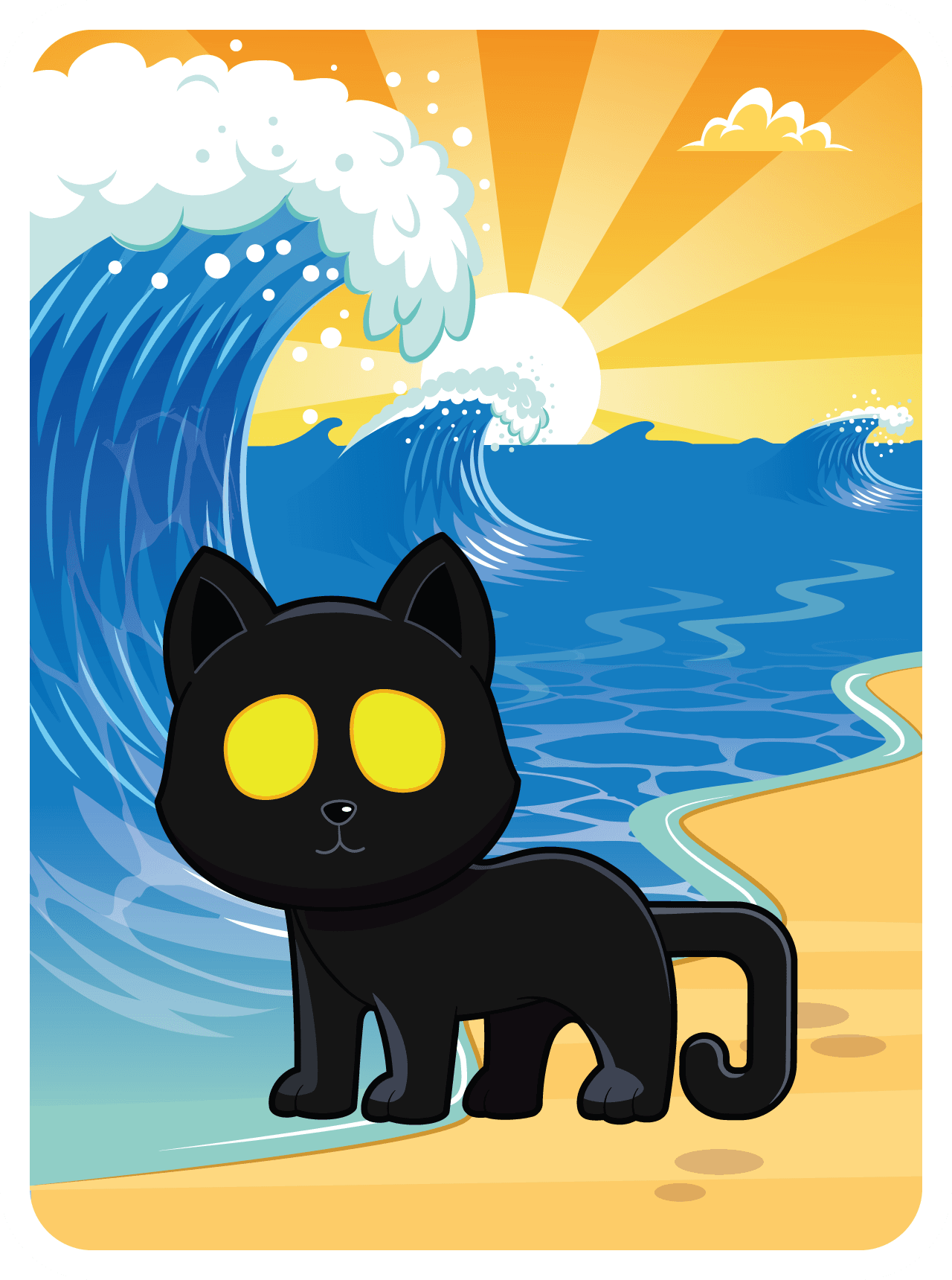 Very, Very, Very, Very, Lucky Black Cat #28897