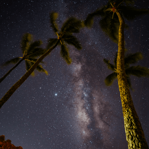 Hawaii Night Sky - Waimea Bay