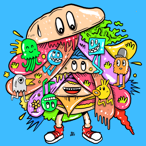 Doodle Big Burger