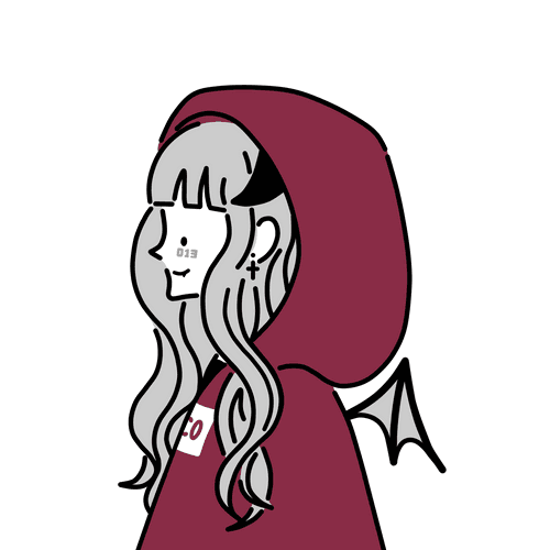 Cool girl NFT #013 × Simple line people  Smile
