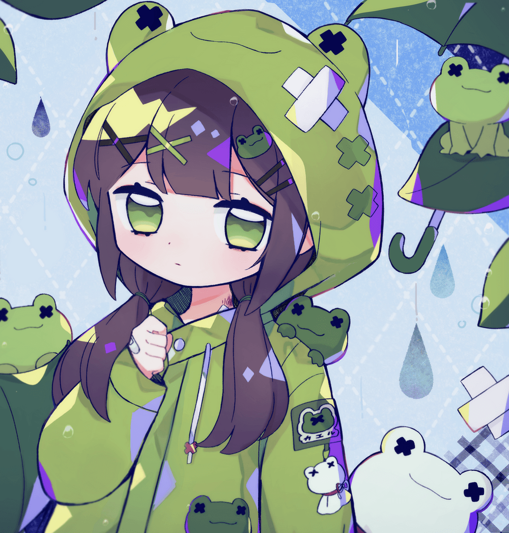 Cute Frog Girl - Rimeo ART | OpenSea