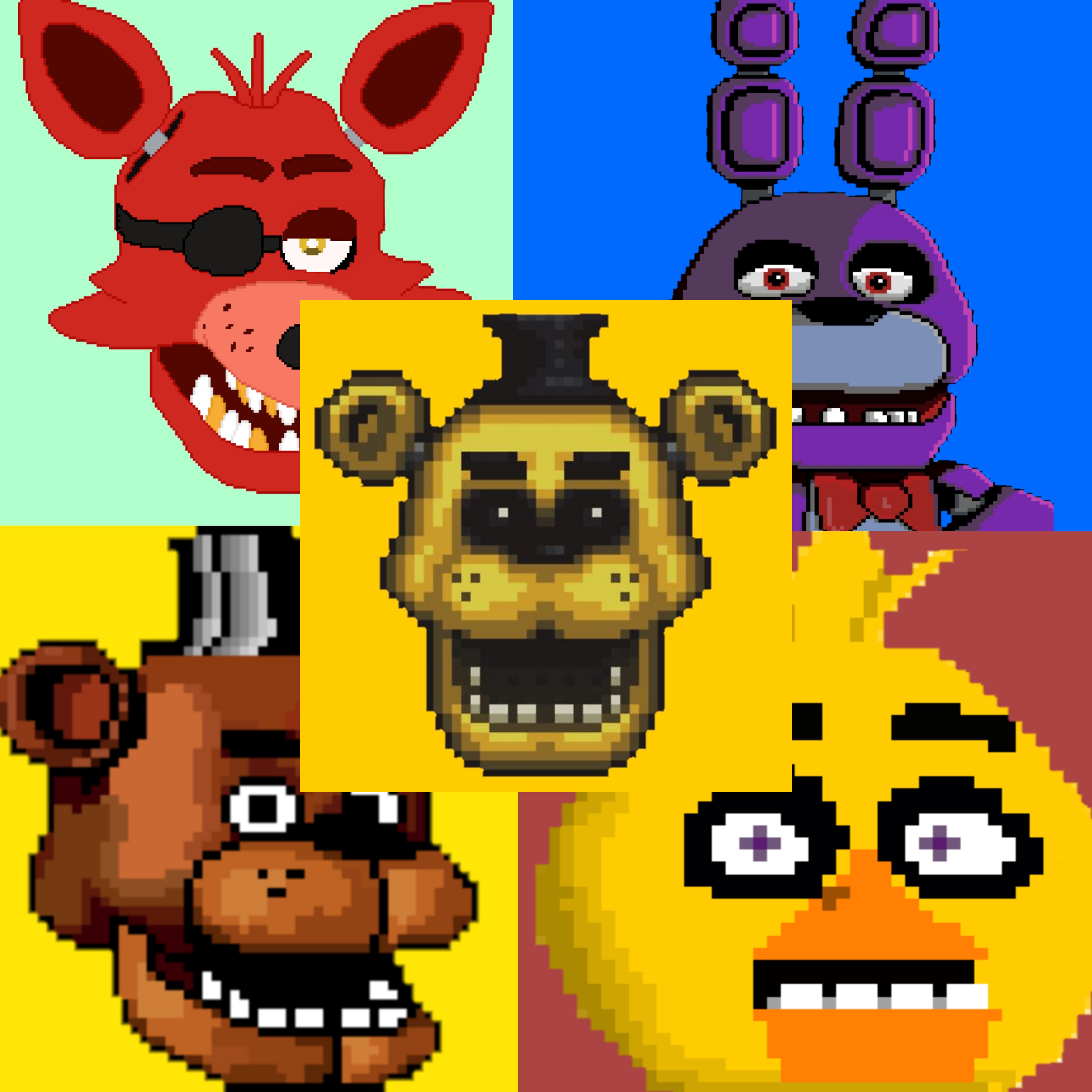 Fnaf 1 heads nft - Collection | OpenSea