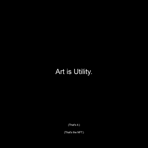 Art Is Utility