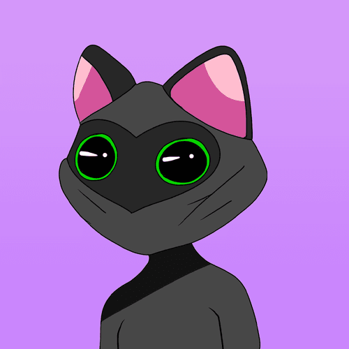 Ninja Cat Cute Black Cat NFT #6