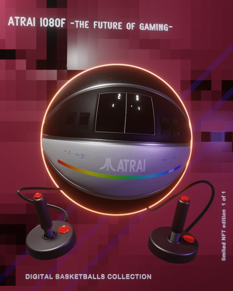 Digital Basketballs - NFT #06 "ATRAI 1080F -The Future of Gaming-"