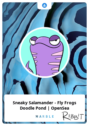 Sneaky Salamander - Fly Frogs Doodle Pond | OpenSea