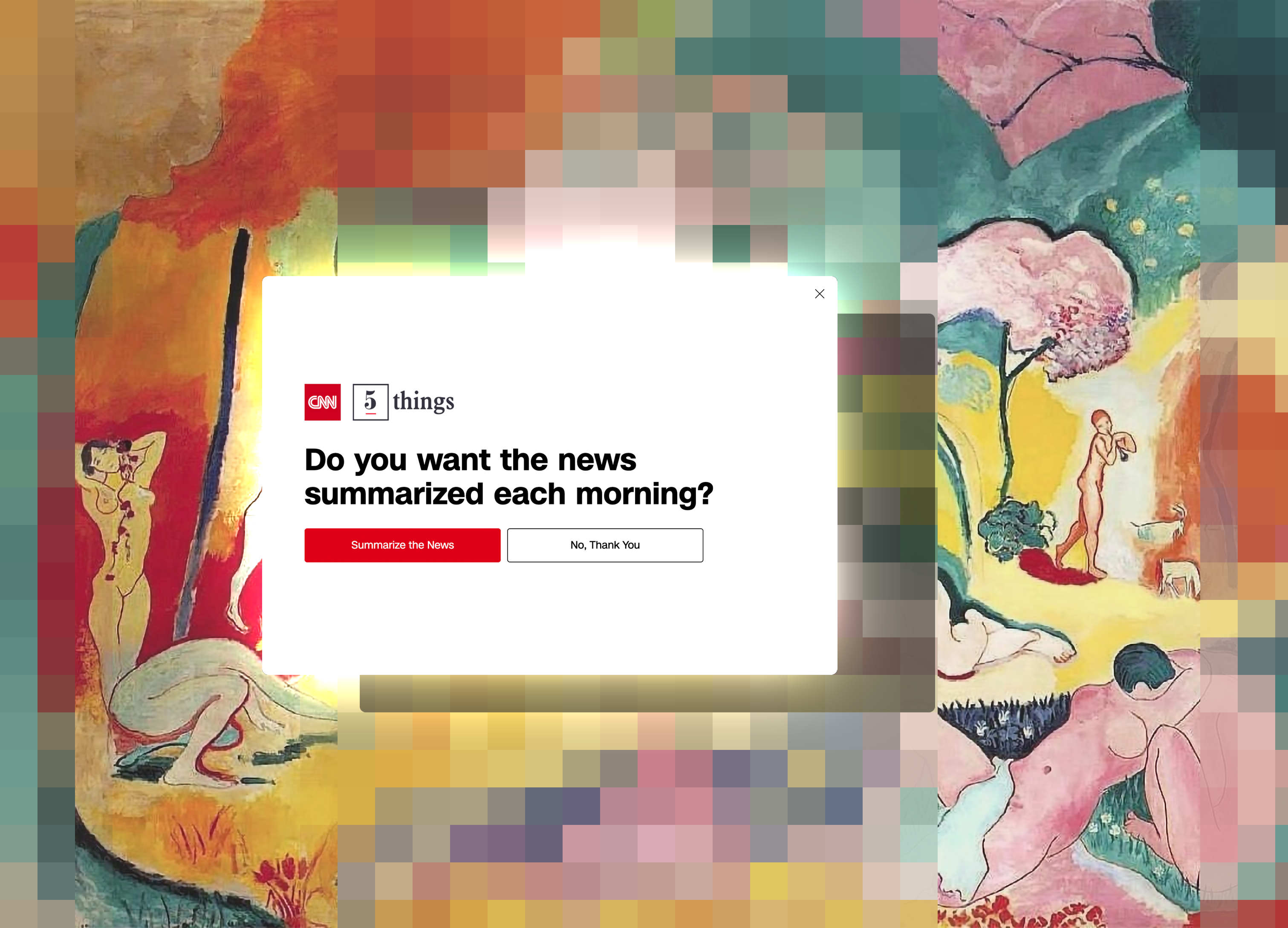 Matisse with CNN Modal