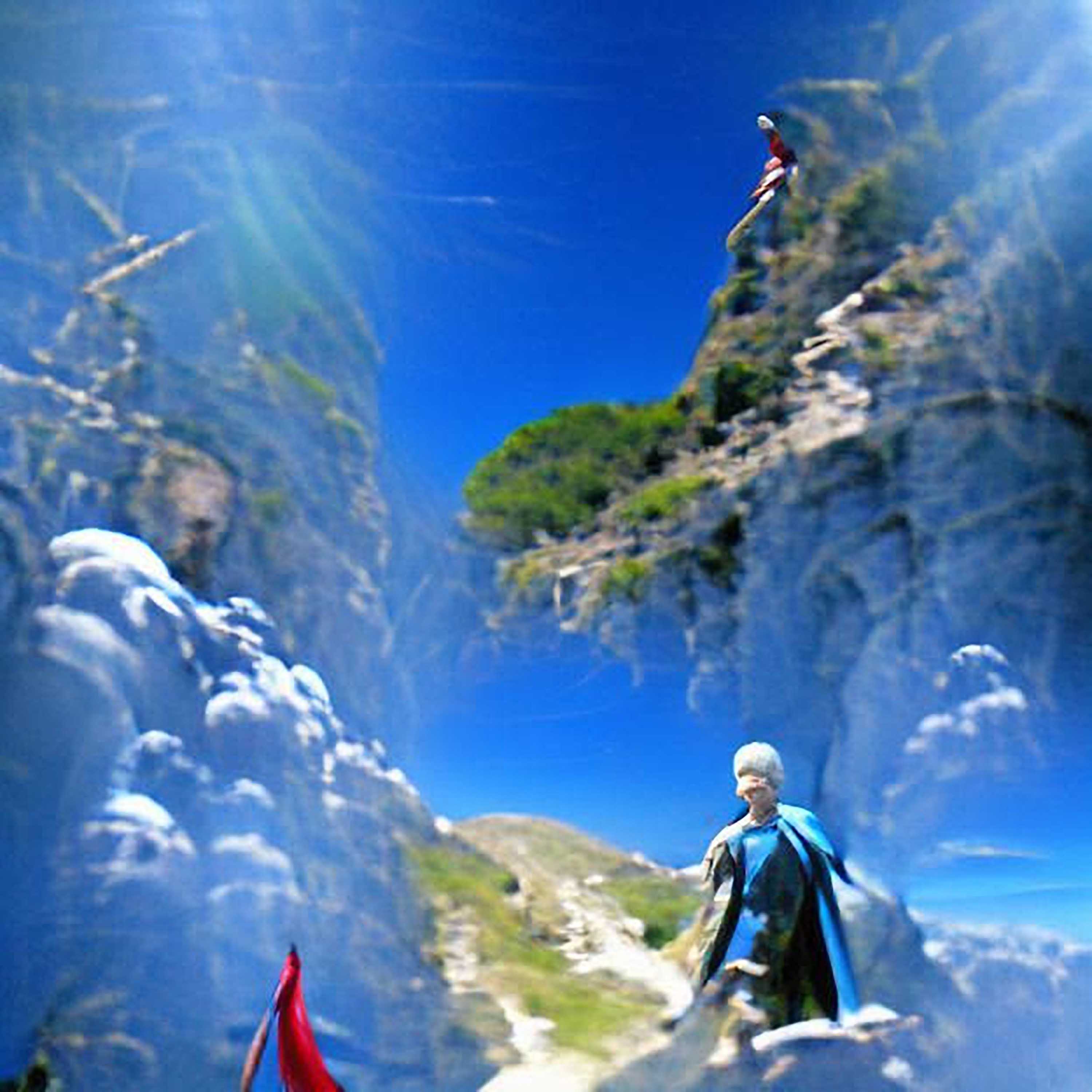 #102 - "Dante’s descent into the end of the trail leading up to well over the peak and below the sea, a sky so blue and beautiful you would all die instantly if you could see it"