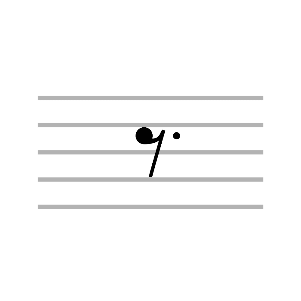 Dotted Eight Note Rest