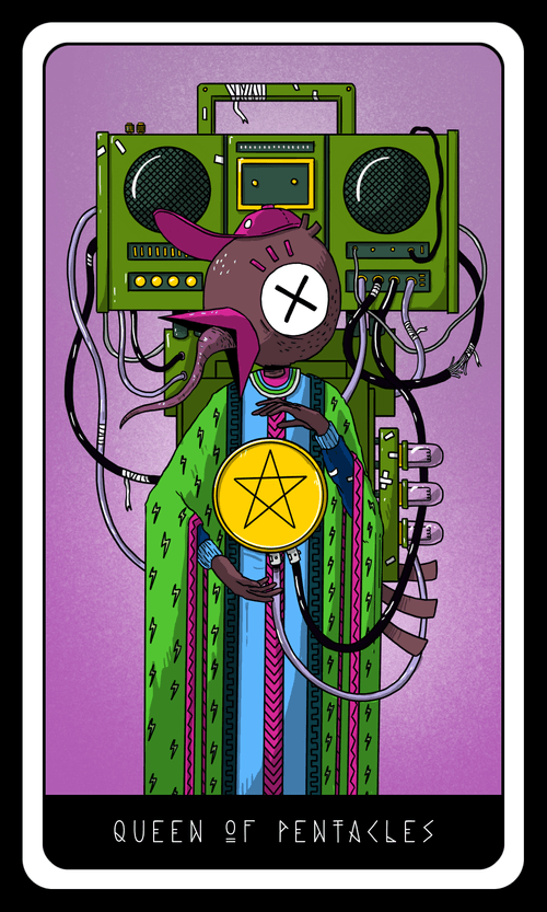 Rosko Sees the Future: Queen of Pentacles - Color Variant 14