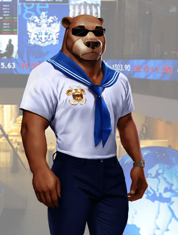 Wall Street Avatar Sailor Bear #1189