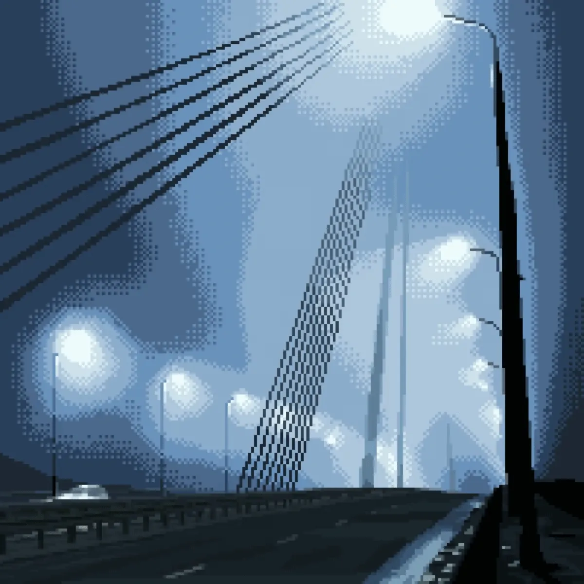 The bridge in the fog