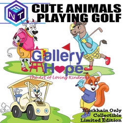 Cute Animals Playing Golf Official NFTs collection image