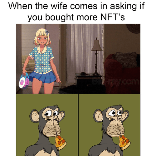 Waifusion x BAYC - Wife Asking about your "NFT Investments"