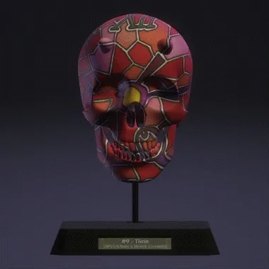 #9 Time 3D Skull