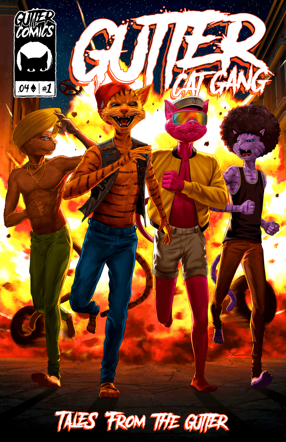 Gutter Comic 1 Streets of Fire Gutter Comics OpenSea