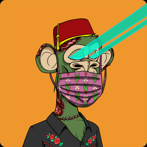 Covid Bored Ape #185