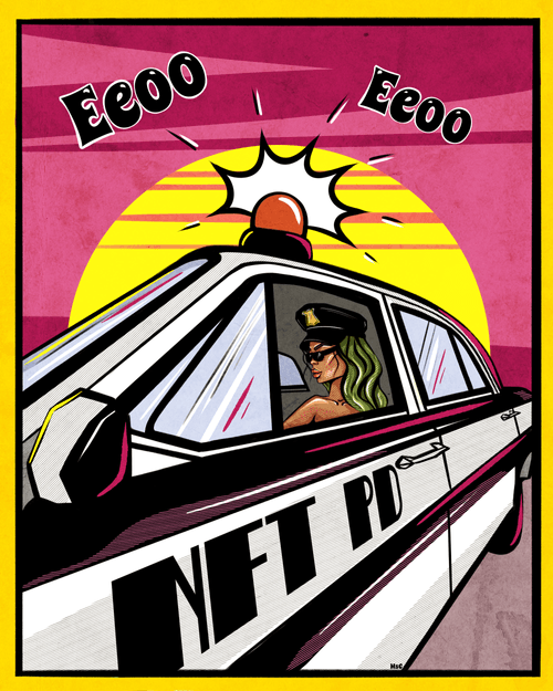 NFT World. NFT cop