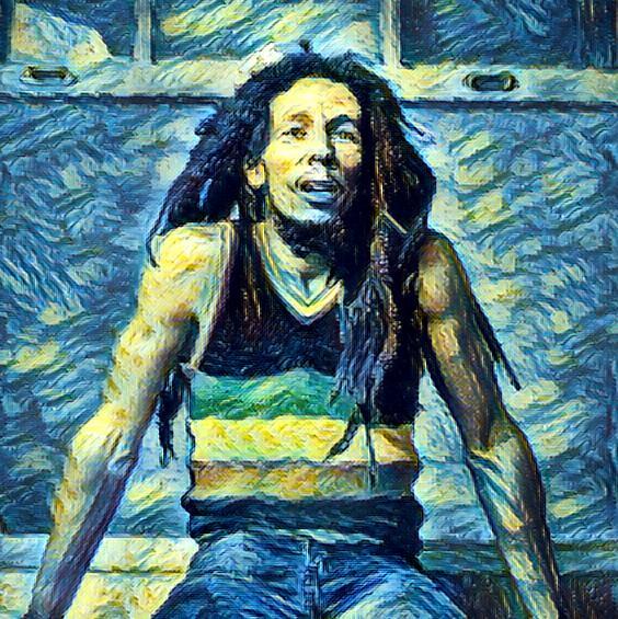 Bob Marley's Jamaica art #SNBM229