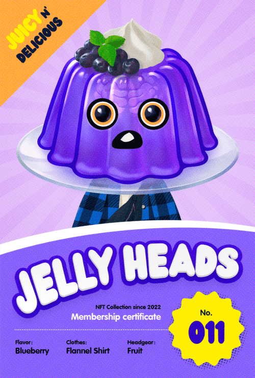 JELLY HEADS Owner certificate #011