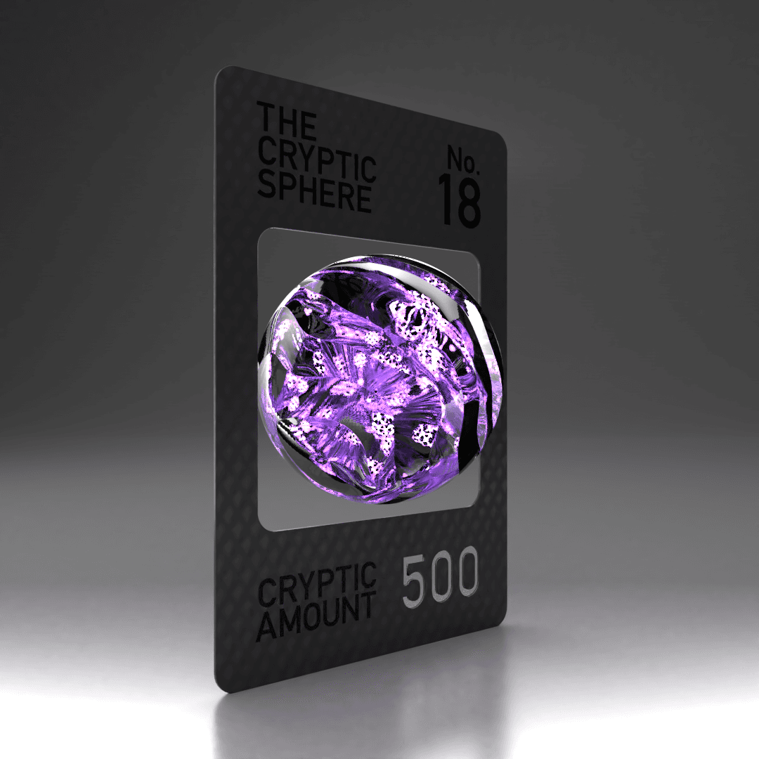 The Cryptic Sphere, Animated Trading Card No. 18