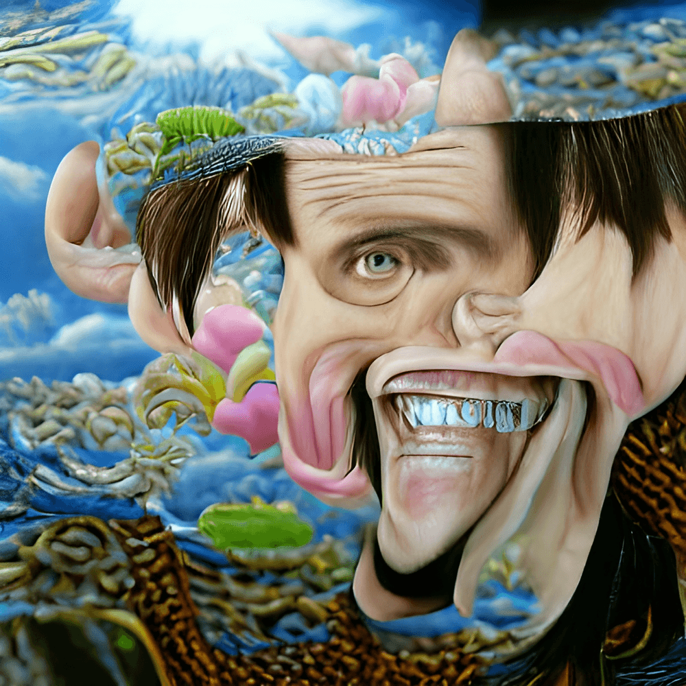 Jim Carrey Art Surreal People NFT s OpenSea
