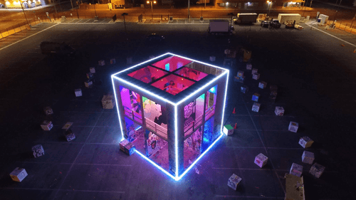 Burning Man Life Cube