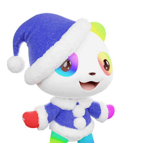 3D LEELEE-Santa-Rainbow01-#20494