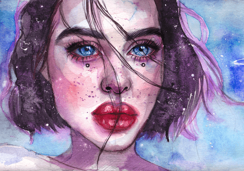 Space in her eyes