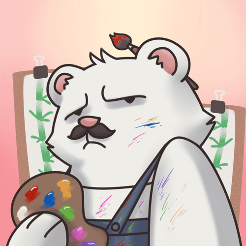 angry artist bear #006