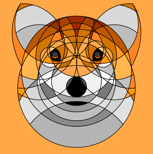 Animal Circle Illustration #005