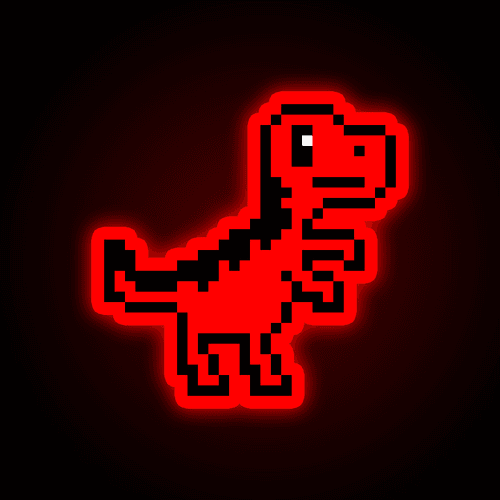 PixelSaurus Rex #0172 [Neon Rare]