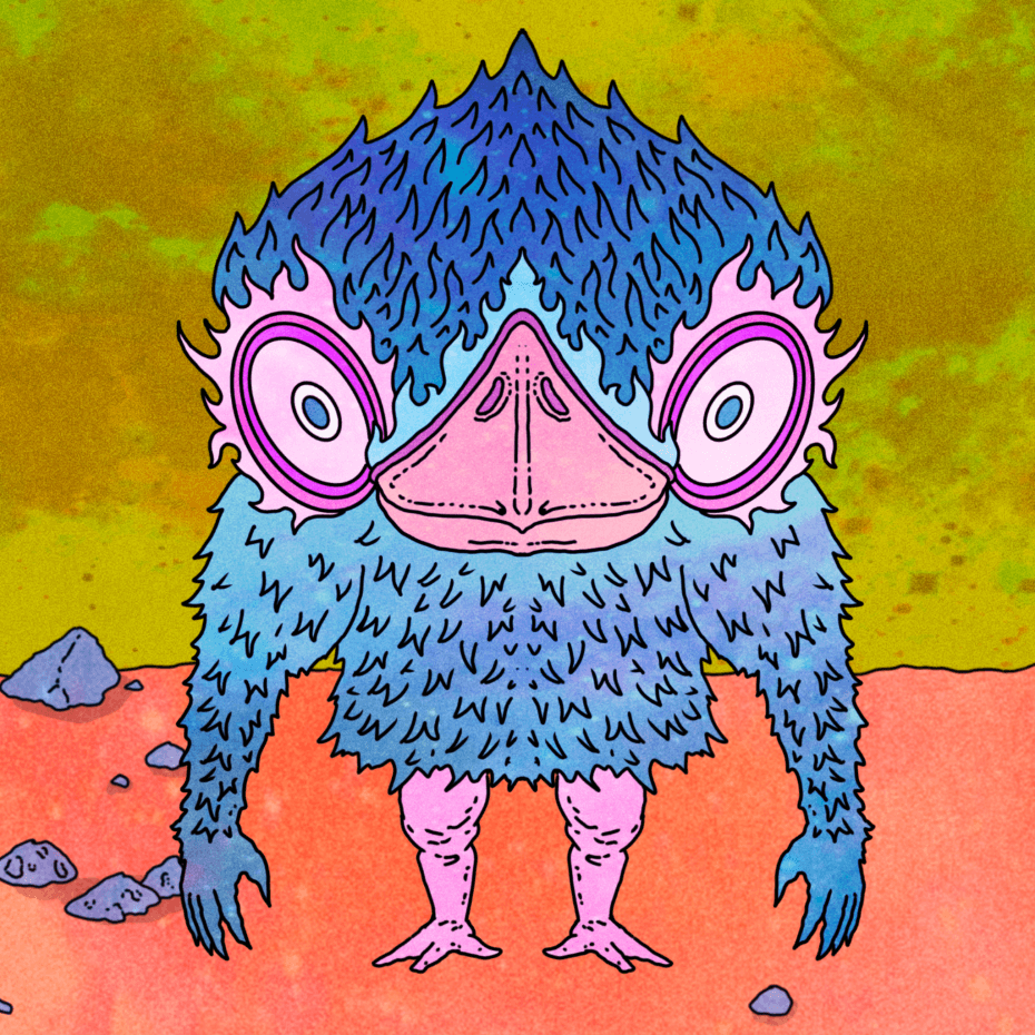 Monster Brick #22 - Blue Odious Bird