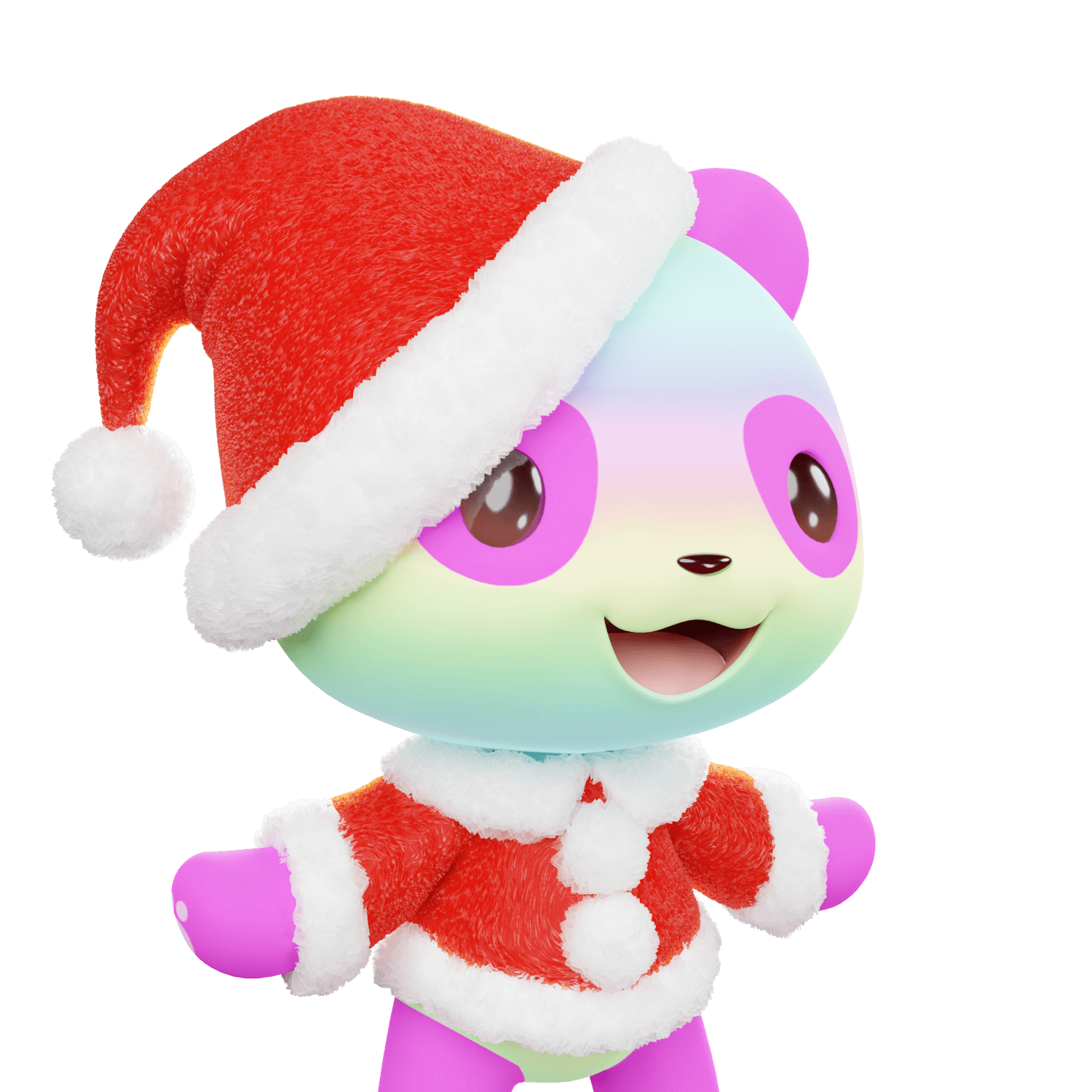 3D LEELEE-Santa-PinkyRainbow-#20503