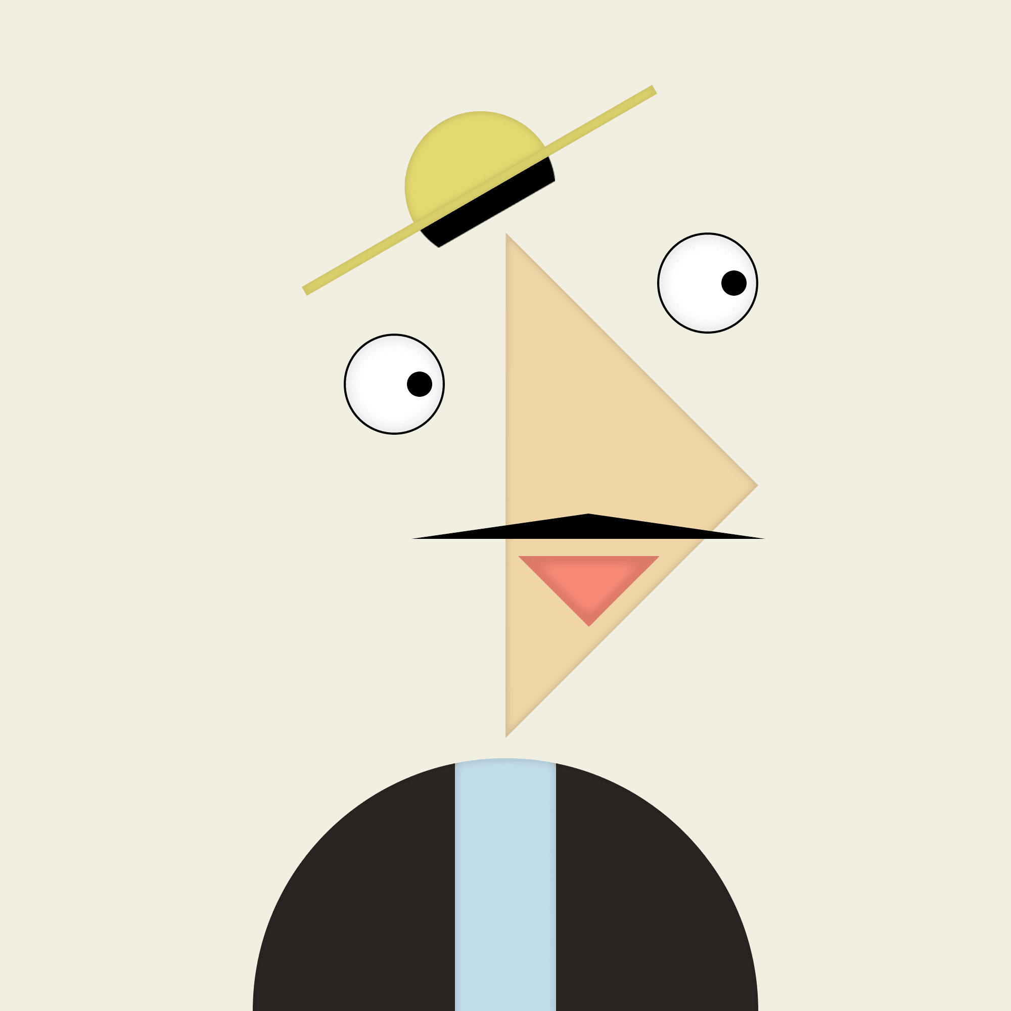 Gentleman in a straw hat