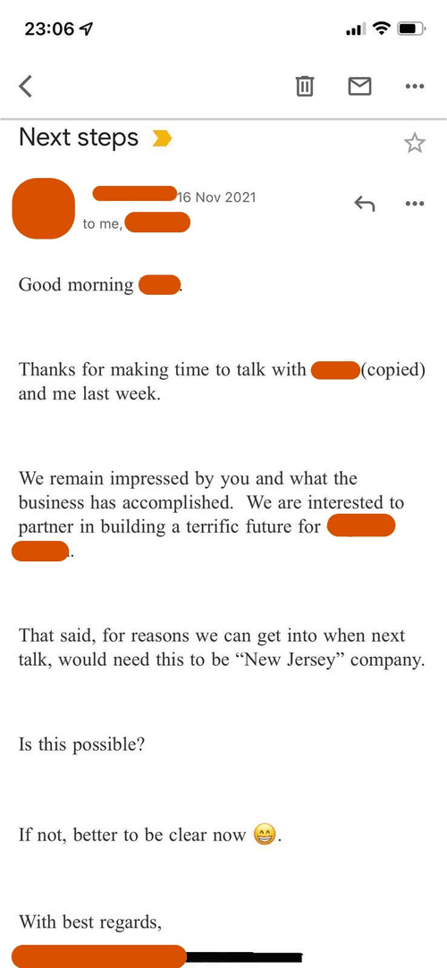 "New Jersey" Company