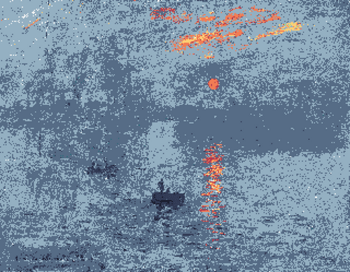 Pixel Painting #6: Claude Monet - Impression, Sunrise