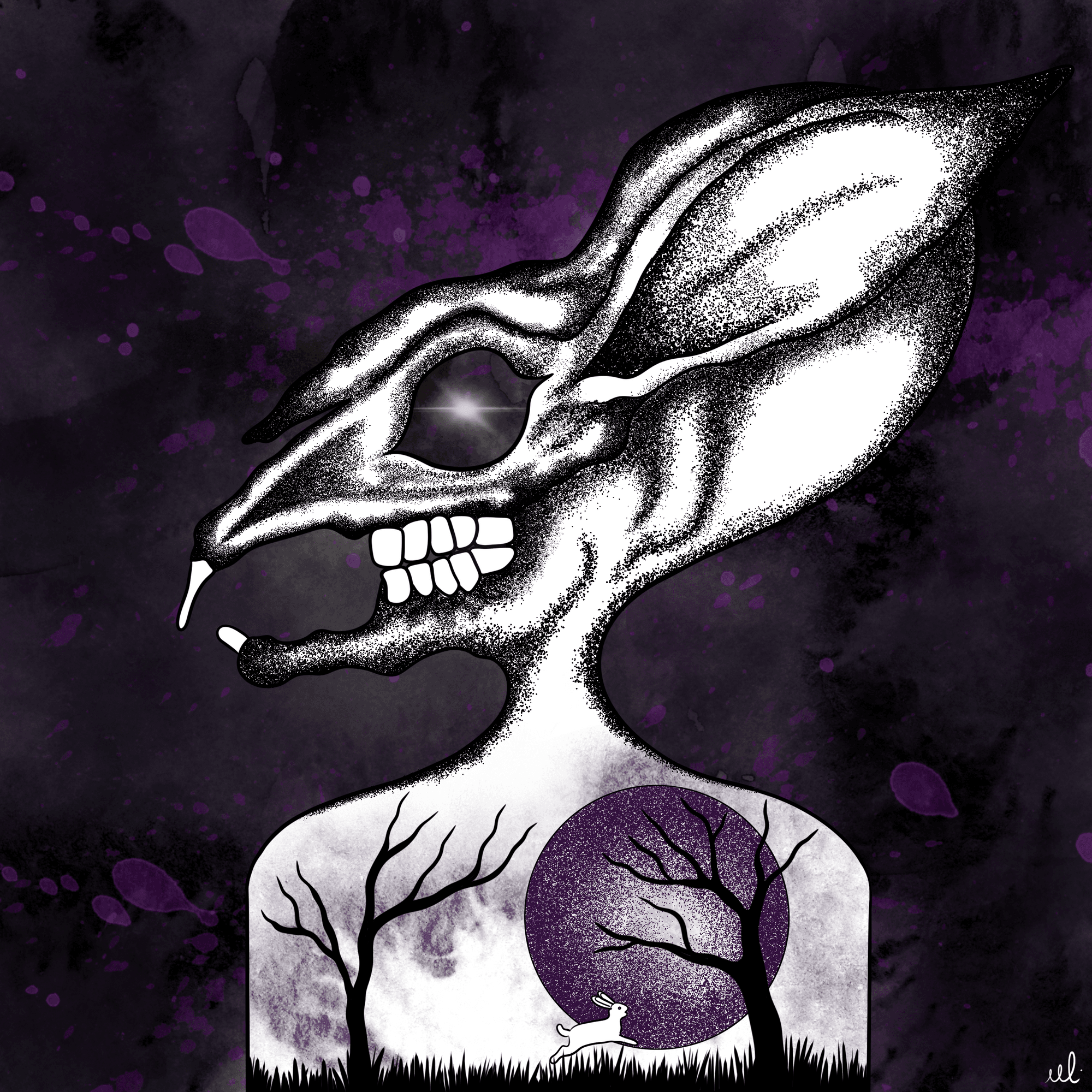 Divine Rabbit Skull