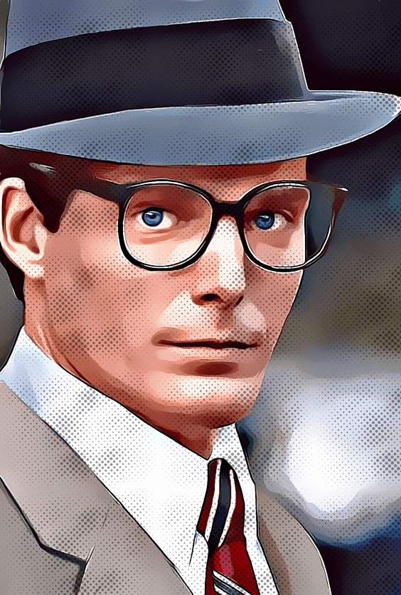 Canvas ART : Superman - Clark Kent in Alter Ego Mode. Superman the Movie : Christopher Reeve