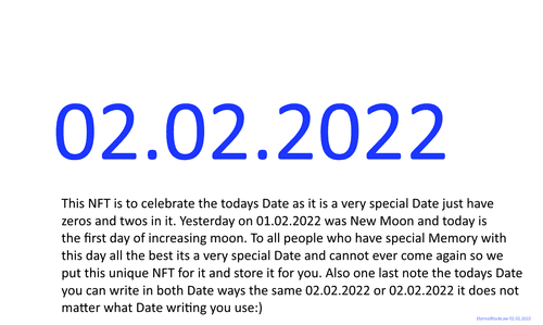 02.02.2022 a special Date